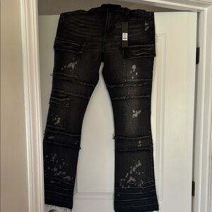 Stylish Black Distressed Men Jeans